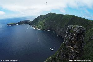 Aerial shot of the Galapagos Islands