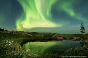 Northern lights photography in Churchill Manitoba