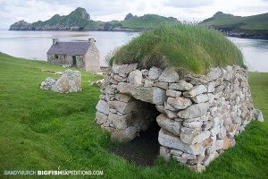 A stone hut on Hirta Island, St Kilda