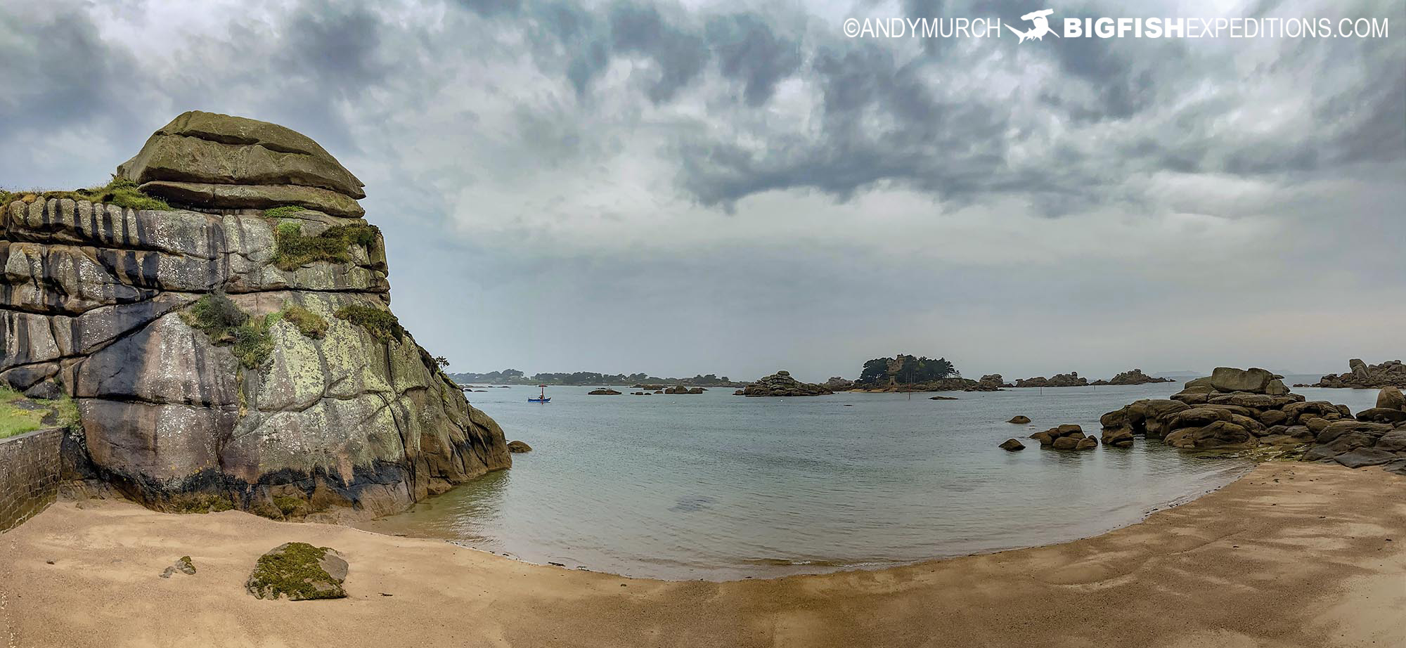 Coastline of Brittany.