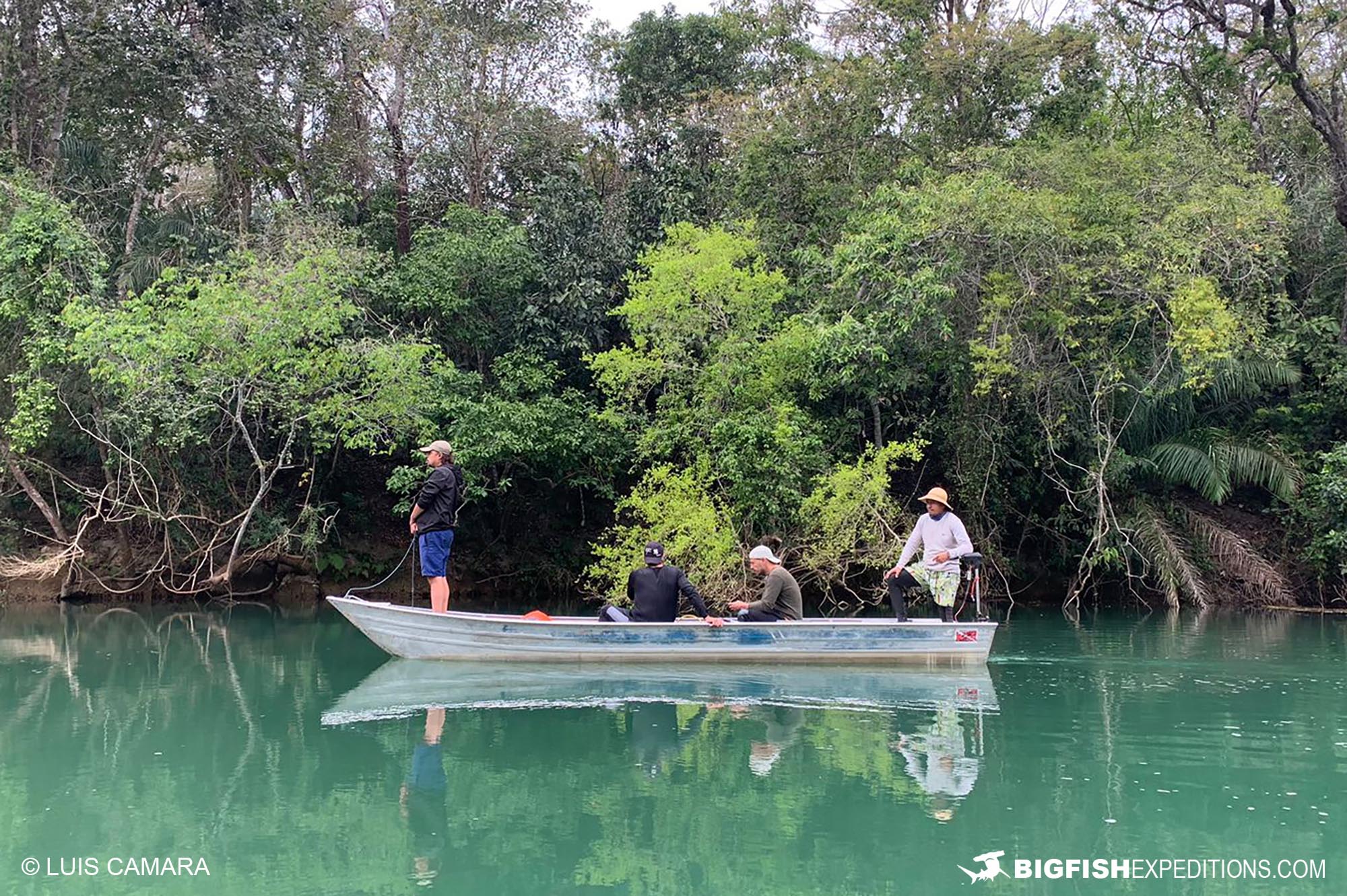 Hunting for giant anacondas on the Rio Formoso.