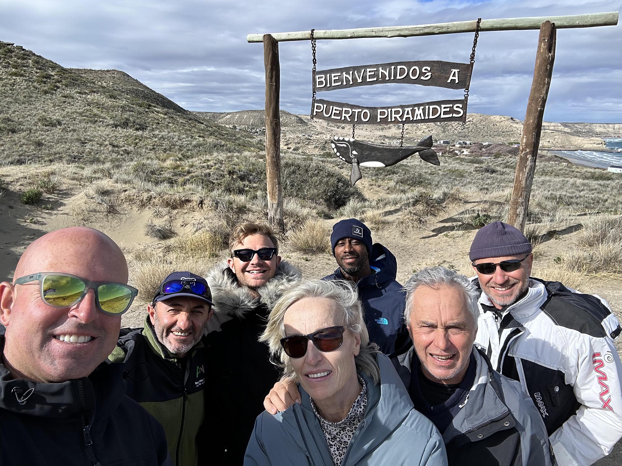 Our group of Southern Right Whale snorkelers in Patagonia.